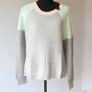 Greylin Pullover Sweater, Mint {Pink Grey, Large